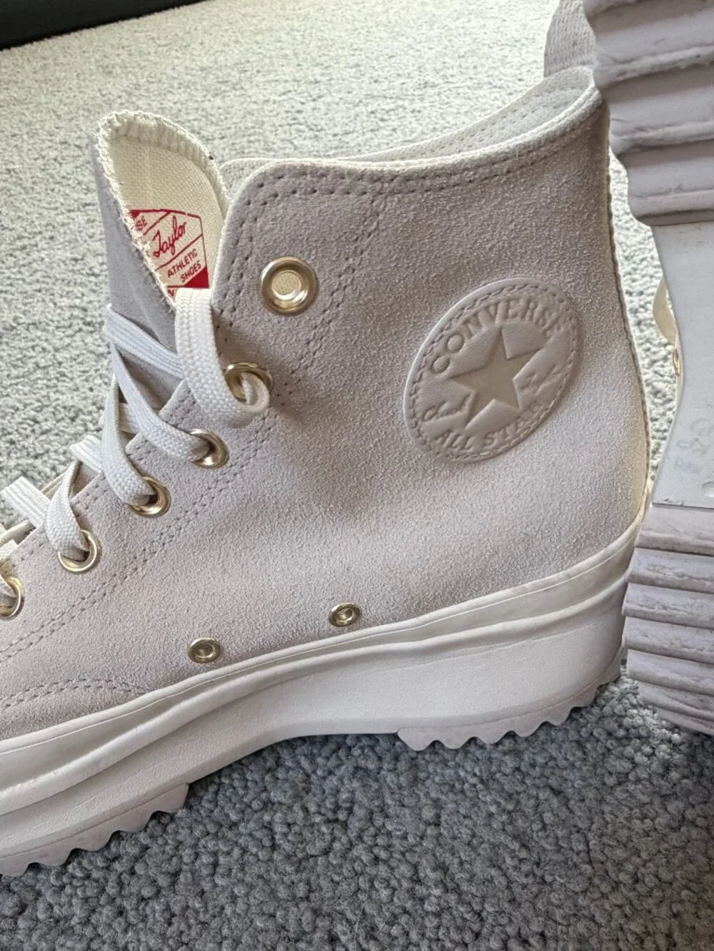 Converse Run Star Hike Platform in Earthy Neutrals - Men's Size 10.5 - Suede EUC - Picture 6 of 15